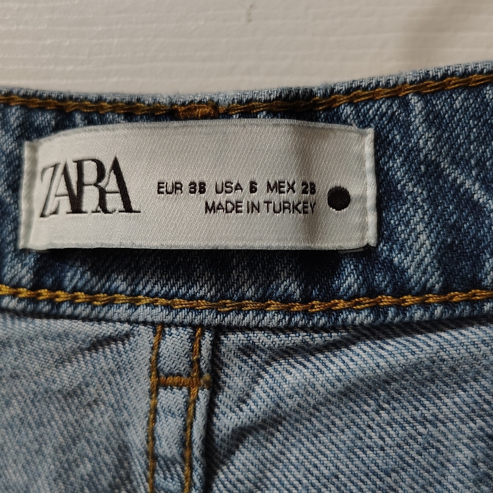 Zara Light Blue Denim Pants